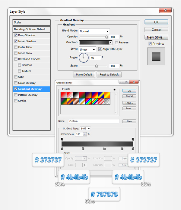Создание значка принтера в Adobe Photoshop