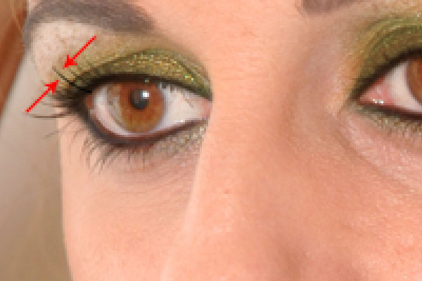 Имитация вечернего макияжа глаз в Photoshop