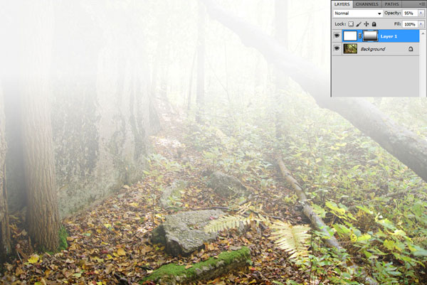 Как создать эффект тумана в Photoshop