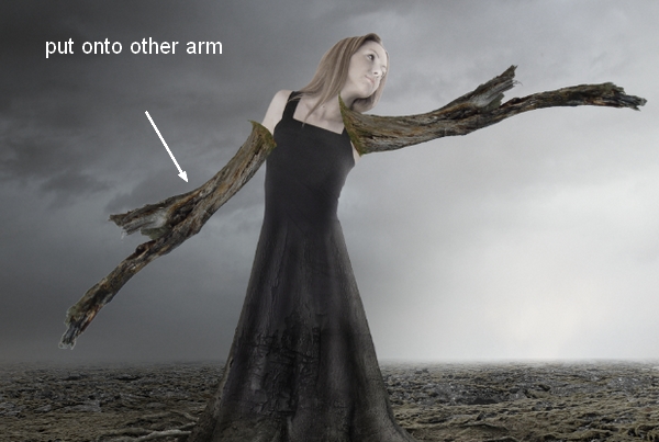 Создаем фантазийную женщину-дерево в Photoshop