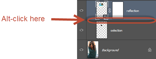 Как добавить отражение в солнечных очках в Photoshop