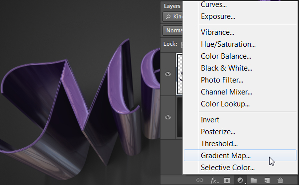 Создание гладкого металлического 3D эффекта для текста в Photoshop CS6