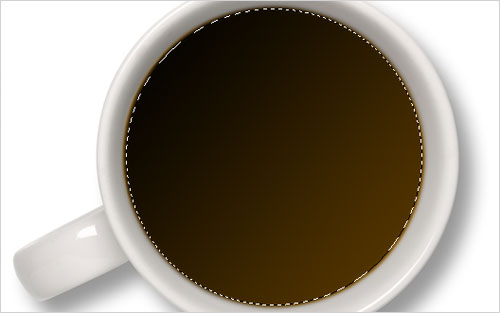 Создание сливок для кофе в Photoshop