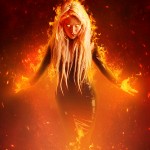 Создание огненного портрета в стиле фэнтези из фотографии 